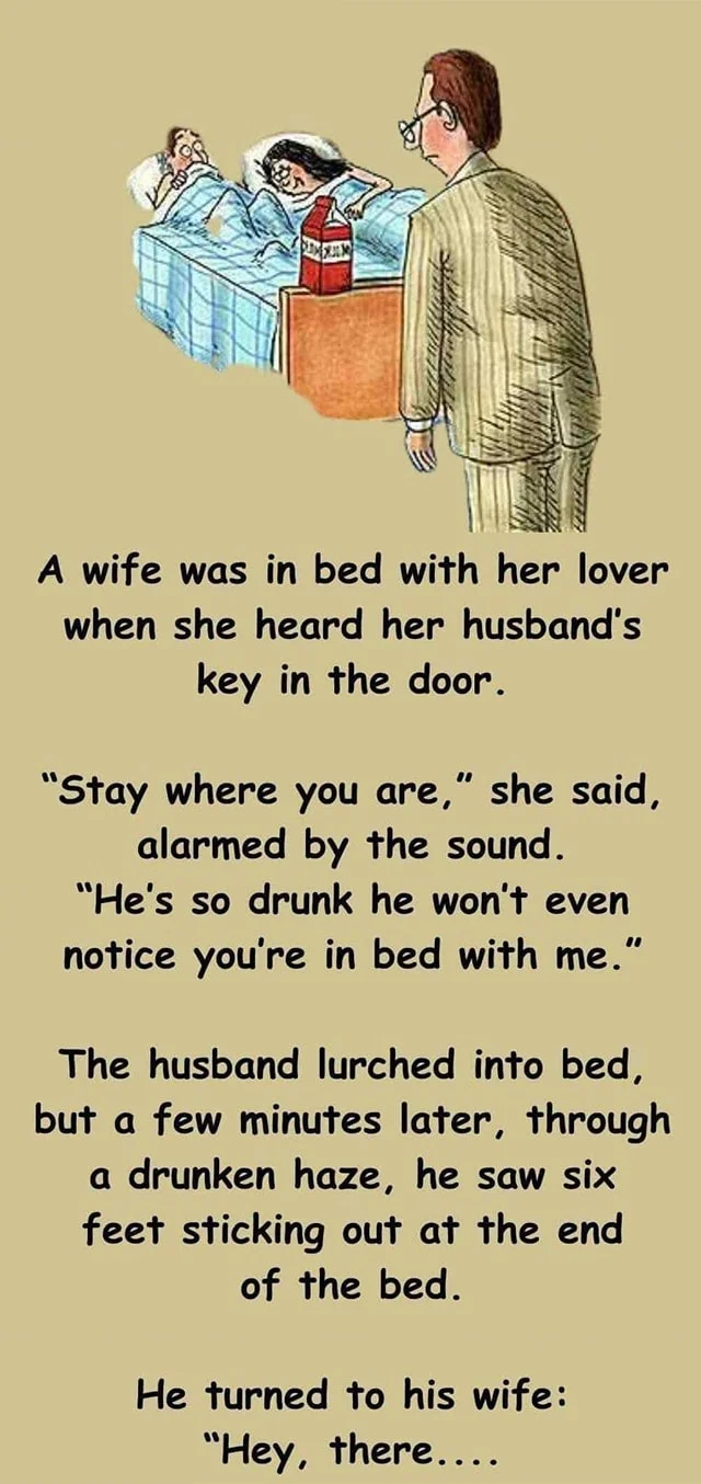 He saw six feet in bed so his wife made him count again