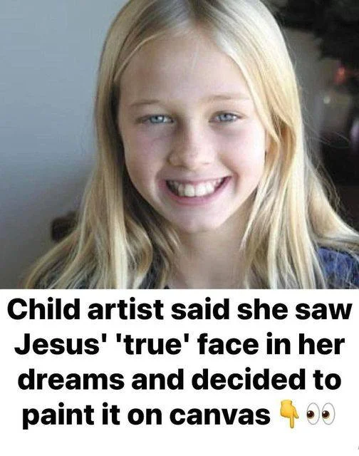 Masterful Painting Of Jesus By 8-Year-Old—Says She Saw The True Face Of Jesus