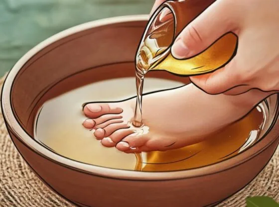 I soaked my feet in apple cider vinegar. 15 minutes later, this is what happened